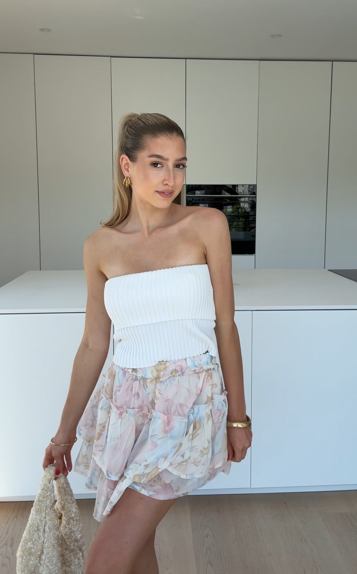 Stina™ | Blommig Kjol