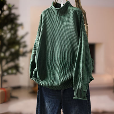 Emily™ | Tröja Med Hög Krage