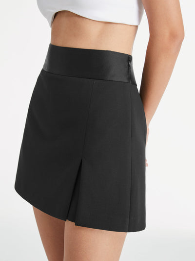 Tyra™ | Satinband Midjekort Skort