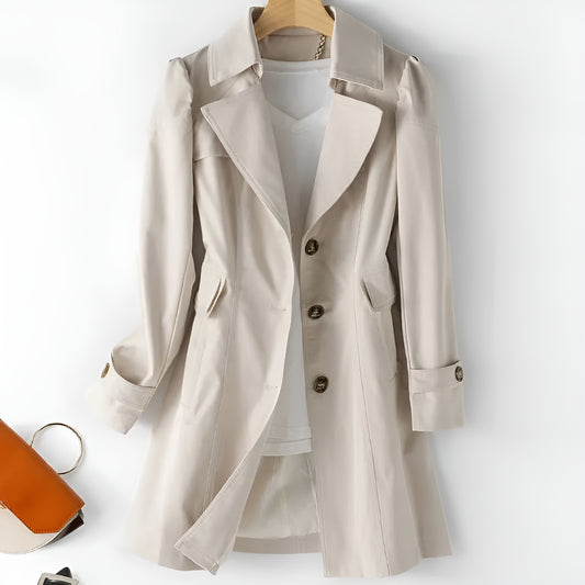 Noelle™ | Lätt Lyx i en Tidlös Trenchcoat