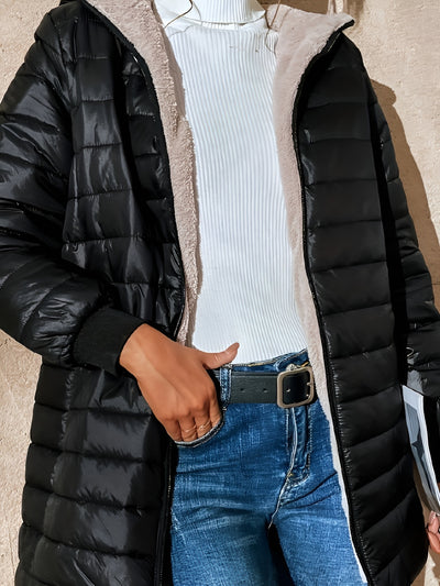 Lara™ | Stilren Lång Vinterkappa