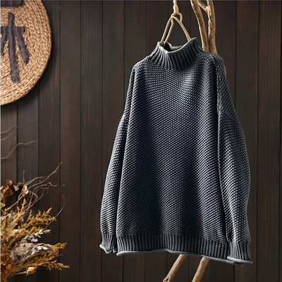 Emily™ | Tröja Med Hög Krage