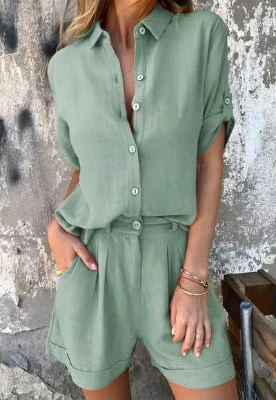 Klara™ | Sommarbrisa Linne Set